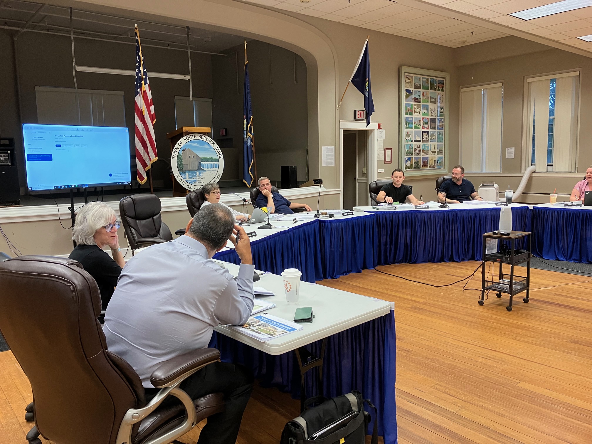 Planning board w Camoin associates South Berwick Reporter